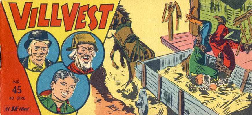 Cover for Vill Vest (Serieforlaget / Se-Bladene / Stabenfeldt, 1953 series) #45/1962