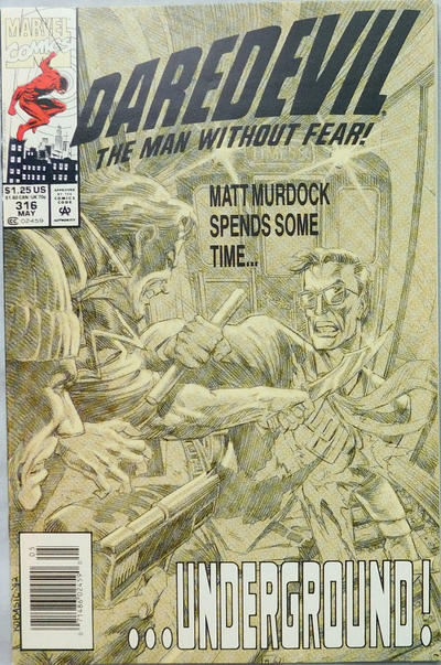 Cover for Daredevil (Marvel, 1964 series) #316 [Newsstand]