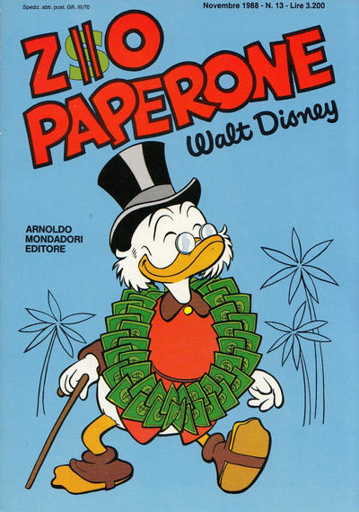 Cover for Zio Paperone (Mondadori, 1987 series) #13