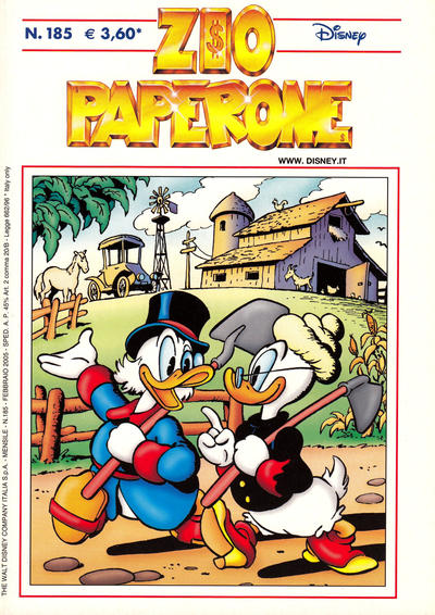 Cover for Zio Paperone (Disney Italia, 1990 series) #185