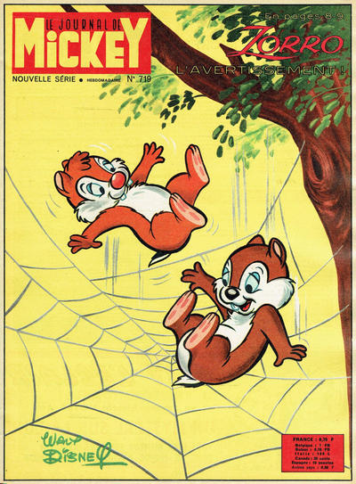 Cover for Le Journal de Mickey (Hachette, 1952 series) #719
