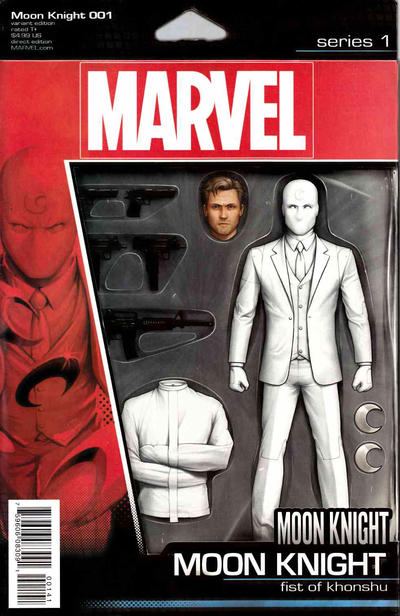 Cover for Moon Knight (Marvel, 2016 series) #1 [John Tyler Christopher Action Figure (Moon Knight)]