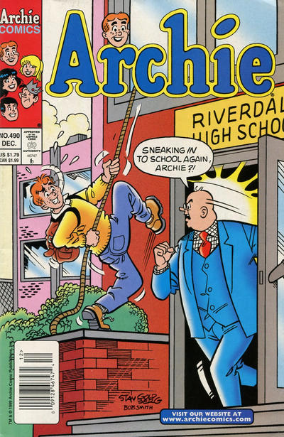 Cover for Archie (Archie, 1959 series) #490 [Newsstand]