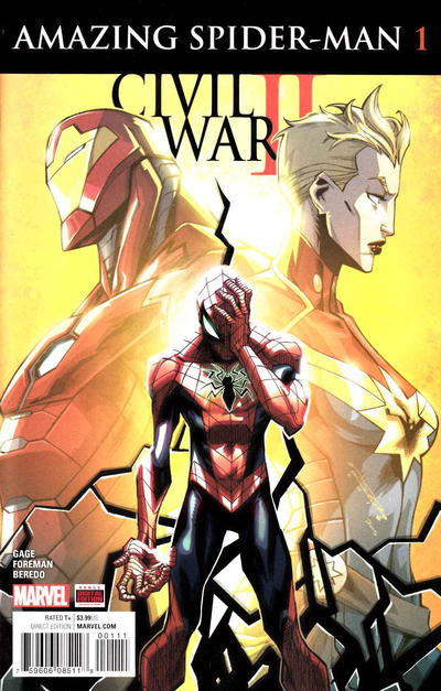 Cover for Civil War II: Amazing Spider-Man (Marvel, 2016 series) #1