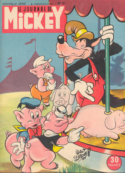 Cover for Le Journal de Mickey (Hachette, 1952 series) #51