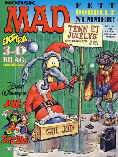 Cover for Norsk Mad (Semic, 1981 series) #11-12/1989
