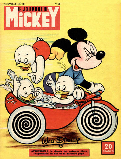 Cover for Le Journal de Mickey (Hachette, 1952 series) #3