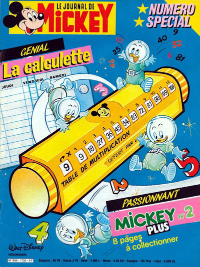 Cover for Le Journal de Mickey (Hachette, 1952 series) #1735