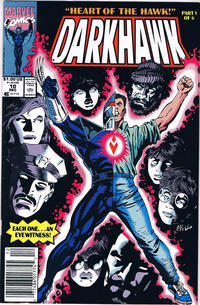 Cover Thumbnail for Darkhawk (Marvel, 1991 series) #10 [Newsstand]