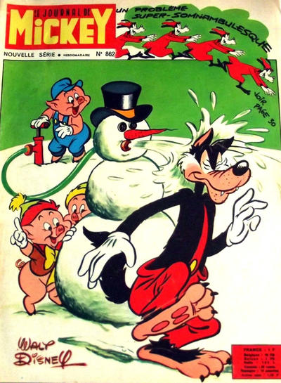Cover for Le Journal de Mickey (Hachette, 1952 series) #862