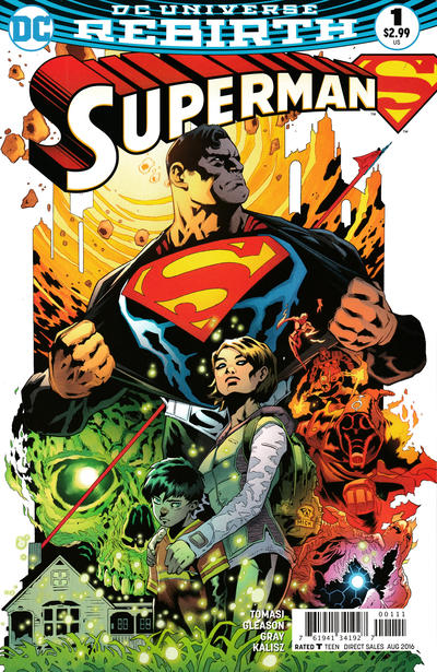 Cover for Superman (DC, 2016 series) #1 [Patrick Gleason / Mick Gray Cover]