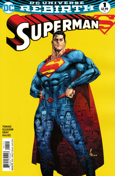 Cover for Superman (DC, 2016 series) #1 [Kenneth Rocafort Cover]