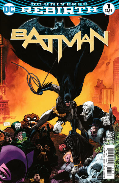 Cover for Batman (DC, 2016 series) #1 [Tim Sale Cover]