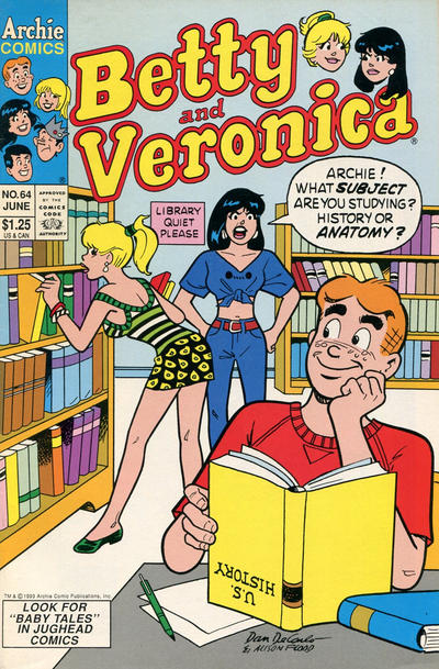Cover for Betty and Veronica (Archie, 1987 series) #64 [Direct]