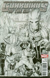 Cover Thumbnail for Guardians of the Galaxy (2015 series) #1 [Incentive Arthur Adams Black and White Variant]