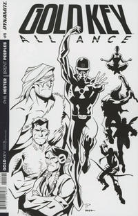 Cover Thumbnail for Gold Key: Alliance (Dynamite Entertainment, 2016 series) #1 [Cover D B&W Incentive Cover by Phil Hester]
