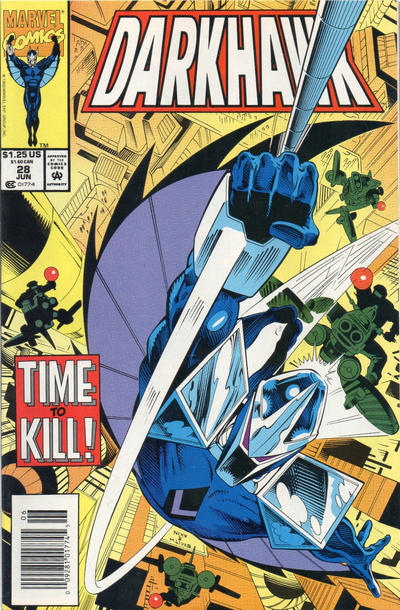 Cover for Darkhawk (Marvel, 1991 series) #28 [Newsstand]