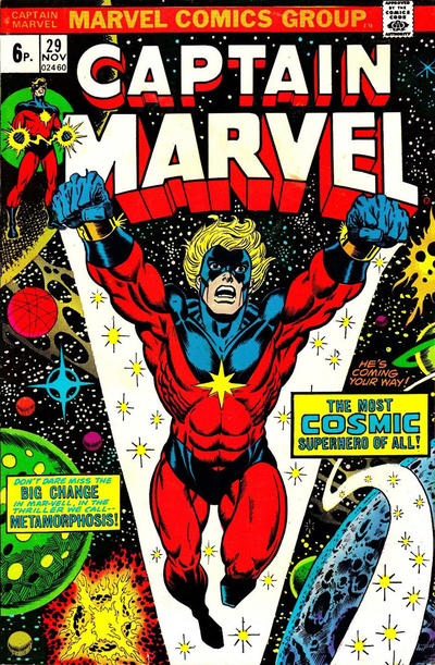 Cover for Captain Marvel (Marvel, 1968 series) #29 [British]