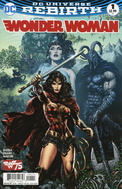 Cover for Wonder Woman (DC, 2016 series) #1 [Liam Sharp Cover]