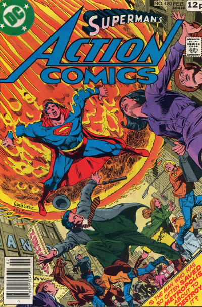 Cover for Action Comics (DC, 1938 series) #480 [British]