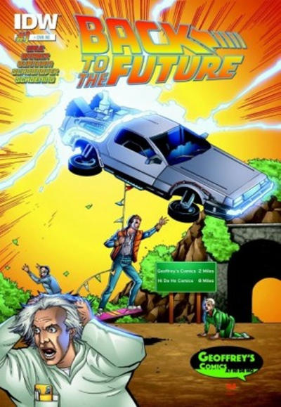 Cover for Back to the Future (IDW, 2015 series) #1 [Geofreys Hideho Exclusive Cover]
