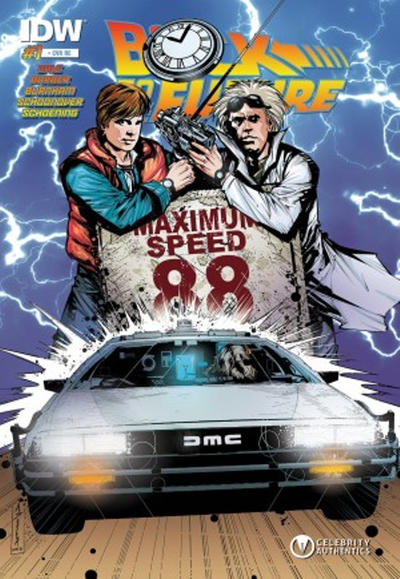 Cover for Back to the Future (IDW, 2015 series) #1 [Celebrity Authentics Exclusive Cover]