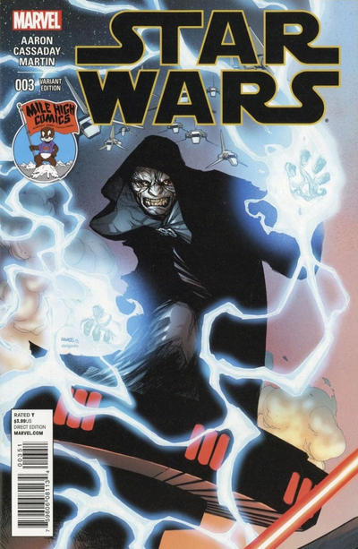 Cover for Star Wars (Marvel, 2015 series) #3 [Mile High Comics Exclusive Humberto Ramos Connecting Variant]