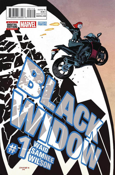 Cover for Black Widow (Marvel, 2016 series) #1 [Second Printing]