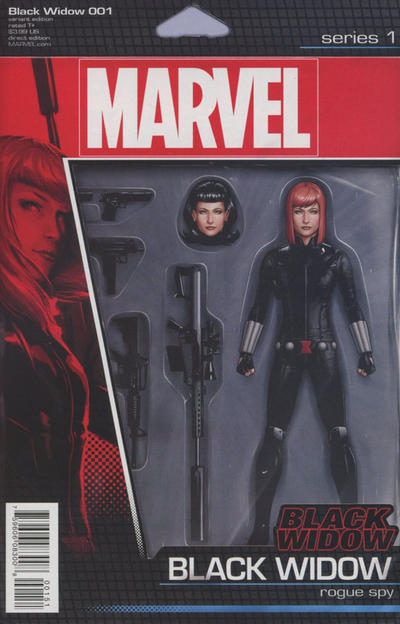Cover for Black Widow (Marvel, 2016 series) #1 [John Tyler Christopher Action Figure (Black Widow)]