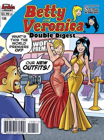 Cover for Betty and Veronica Double Digest Magazine (Archie, 1987 series) #198