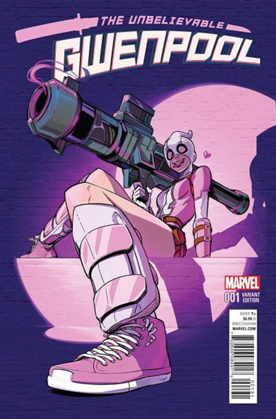 Cover for The Unbelievable Gwenpool (Marvel, 2016 series) #1 [Variant Edition - Stacey Lee Cover]