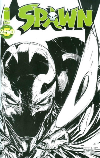 Cover for Spawn (Image, 1992 series) #250 [Cover I - Todd McFarlane - Retailer Incentive Sketch Cover]