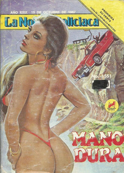 Cover for La Novela Policiaca (Novedades, 1971 ? series) #1551