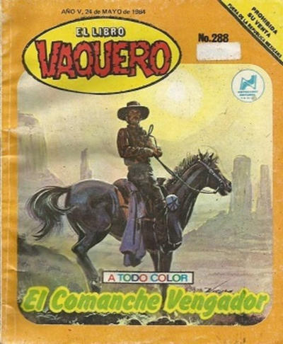 Cover for El Libro Vaquero (Novedades, 1978 series) #288