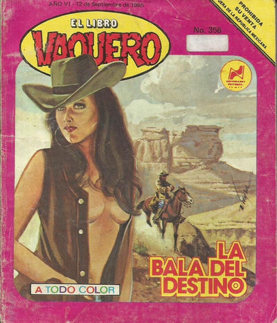 Cover for El Libro Vaquero (Novedades, 1978 series) #356