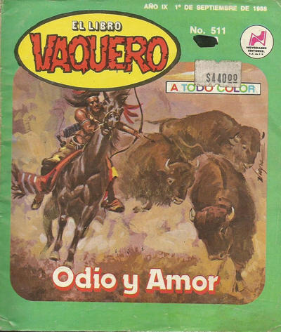 Cover for El Libro Vaquero (Novedades, 1978 series) #511