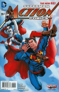 Cover Thumbnail for Action Comics (DC, 2011 series) #39 [Harley Quinn Cover]