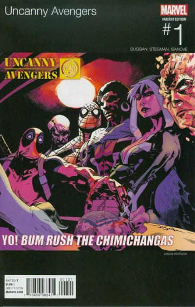 Cover for Uncanny Avengers (Marvel, 2015 series) #1 [Jason Pearson Hip-Hop Variant]