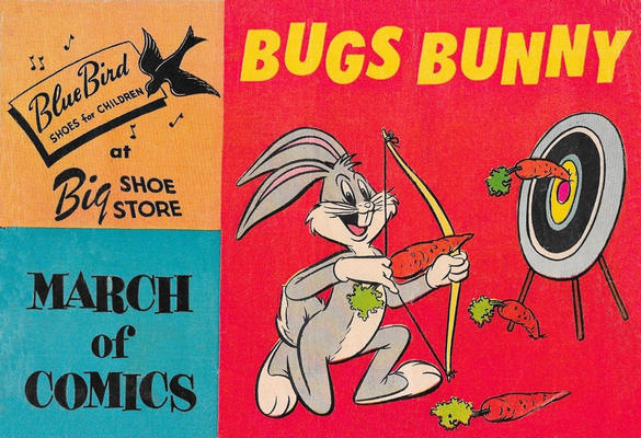 Cover for Boys' and Girls' March of Comics (Western, 1946 series) #115 [Blue Bird at Big Shoe Store]