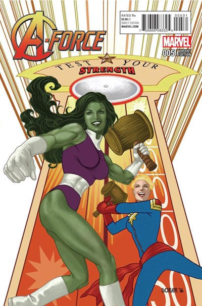 Cover for A-Force (Marvel, 2016 series) #5 [Incentive Colleen Doran Classic Variant]