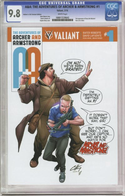 Cover for A&A: The Adventures of Archer & Armstrong (Valiant Entertainment, 2016 series) #1 [Cover D - Clayton Henry]