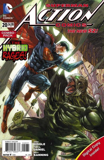 Cover for Action Comics (DC, 2011 series) #20 [Combo-Pack]