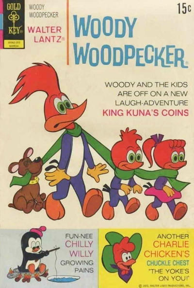 Cover for Walter Lantz Woody Woodpecker (Western, 1962 series) #122 [Gold Key]