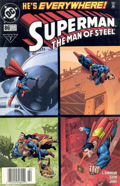 Cover for Superman: The Man of Steel (DC, 1991 series) #86 [Newsstand]