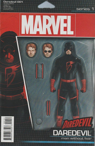 Cover for Daredevil (Marvel, 2016 series) #1 [John Tyler Christopher Action Figure (Daredevil)]