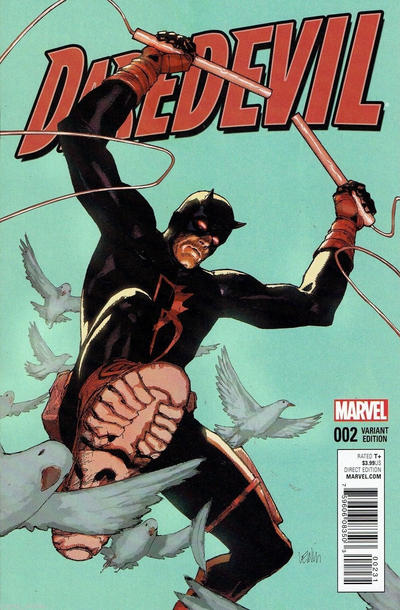 Cover for Daredevil (Marvel, 2016 series) #2 [Leinil Francis Yu]