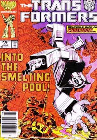 Cover for The Transformers (Marvel, 1984 series) #17 [Newsstand]