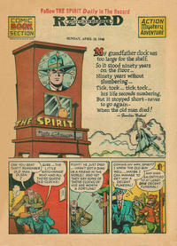 Cover Thumbnail for The Spirit (Register and Tribune Syndicate, 1940 series) #4/18/1943 [Philadephia Record Edition]