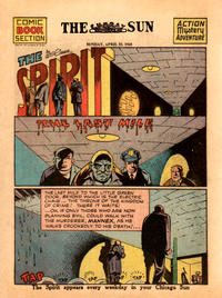 Cover for The Spirit (Register and Tribune Syndicate, 1940 series) #4/25/1943 [Baltimore Sun Edition]