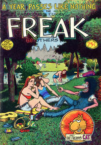 Cover for The Fabulous Furry Freak Brothers (Rip Off Press, 1971 series) #3 [0.75 USD Fourth Printing]